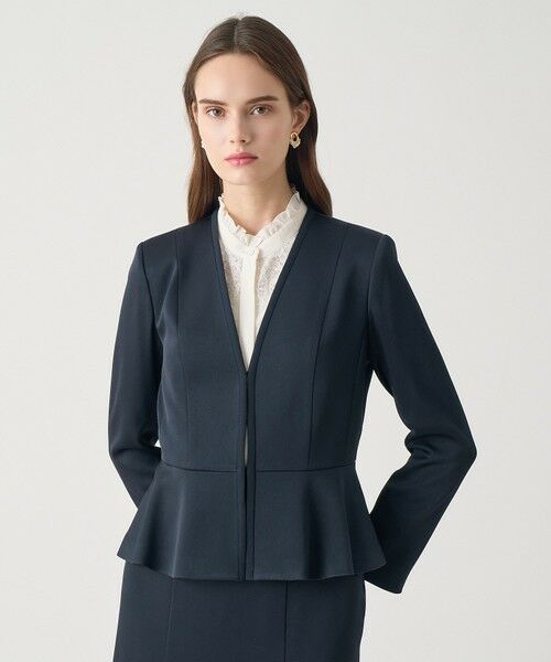 ANAYI / アナイ その他アウター | 【Eternal Line 2026】トリアセサテンペプラム ジャケット | 詳細17