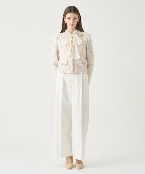 ANAYI / アナイ ノーカラージャケット | 【Eternal Line 2026】ミックスツイードノーカラー ジャケット | 詳細2