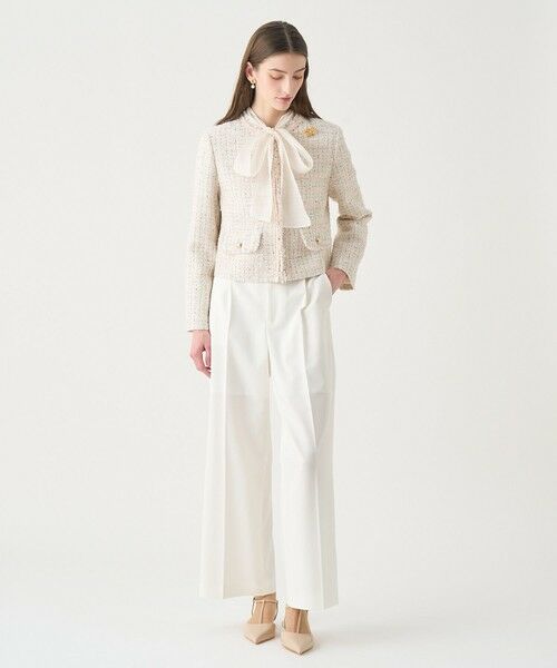 ANAYI / アナイ ノーカラージャケット | 【Eternal Line 2026】ミックスツイードノーカラー ジャケット | 詳細3