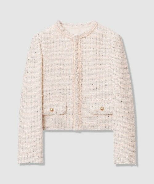 ANAYI / アナイ ノーカラージャケット | 【Eternal Line 2026】ミックスツイードノーカラー ジャケット | 詳細5