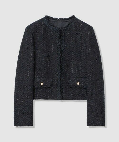 ANAYI / アナイ ノーカラージャケット | 【Eternal Line 2026】ミックスツイードノーカラー ジャケット | 詳細13