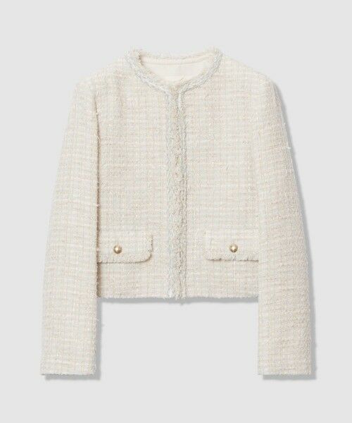 ANAYI / アナイ ノーカラージャケット | 【Eternal Line 2026】ミックスツイードノーカラー ジャケット | 詳細22