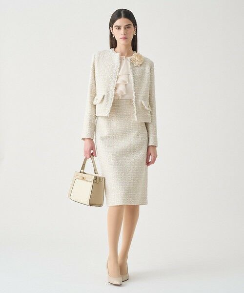 ANAYI / アナイ ノーカラージャケット | 【Eternal Line 2026】ミックスツイードノーカラー ジャケット | 詳細20