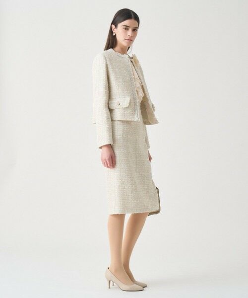 ANAYI / アナイ ノーカラージャケット | 【Eternal Line 2026】ミックスツイードノーカラー ジャケット | 詳細21