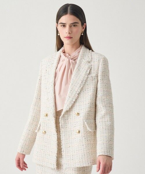 ANAYI / アナイ テーラードジャケット | 【Eternal Line 2026】ミックスツイードダブル ジャケット | 詳細1