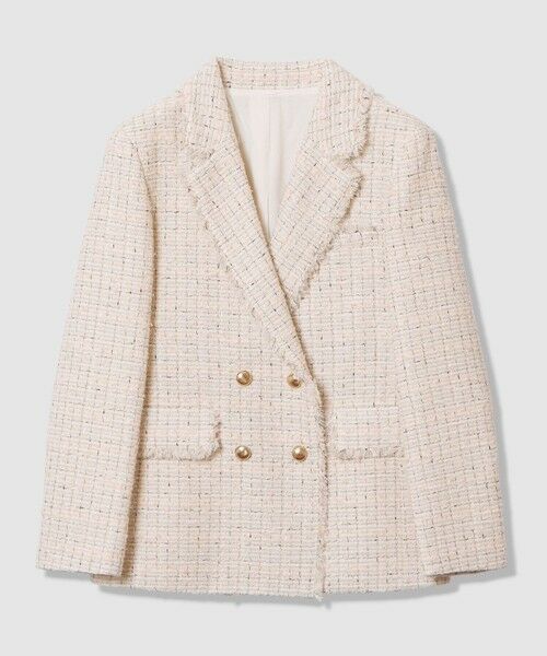 ANAYI / アナイ テーラードジャケット | 【Eternal Line 2026】ミックスツイードダブル ジャケット | 詳細4