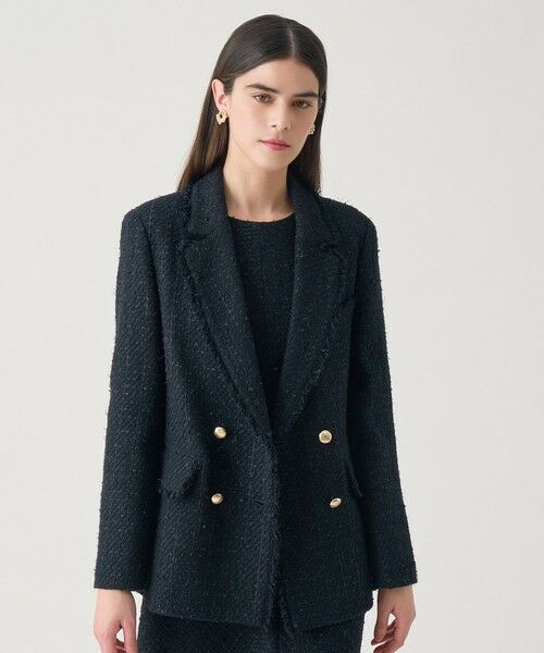 ANAYI / アナイ テーラードジャケット | 【Eternal Line 2026】ミックスツイードダブル ジャケット | 詳細8