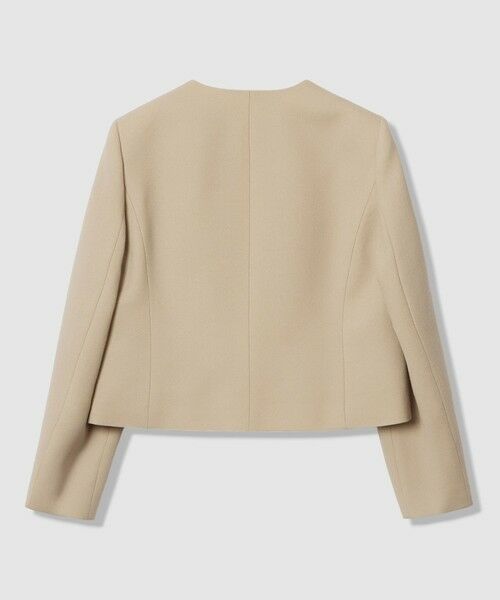 ANAYI / アナイ ノーカラージャケット | 【Eternal Line 2026】ウールジョーゼットノーカラーダブルジャケット | 詳細7