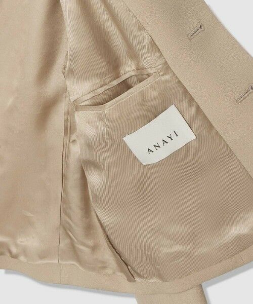 ANAYI / アナイ ノーカラージャケット | 【Eternal Line 2026】ウールジョーゼットノーカラーダブルジャケット | 詳細16