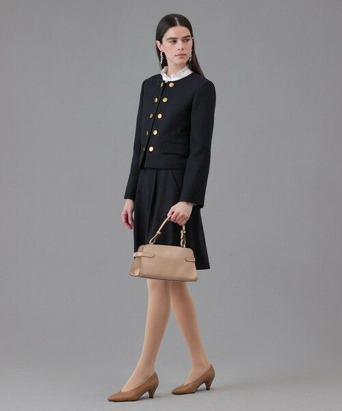 ANAYI / アナイ ノーカラージャケット | 【Eternal Line 2026】ウールジョーゼットノーカラーダブルジャケット | 詳細22