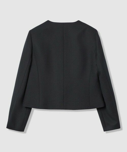 ANAYI / アナイ ノーカラージャケット | 【Eternal Line 2026】ウールジョーゼットノーカラーダブルジャケット | 詳細25