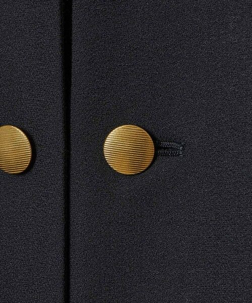 ANAYI / アナイ ノーカラージャケット | 【Eternal Line 2026】ウールジョーゼットノーカラーダブルジャケット | 詳細26