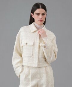 ANAYI / アナイ その他アウター | 【セットアップ対応商品】ヴィシーチェックツイードブルゾン