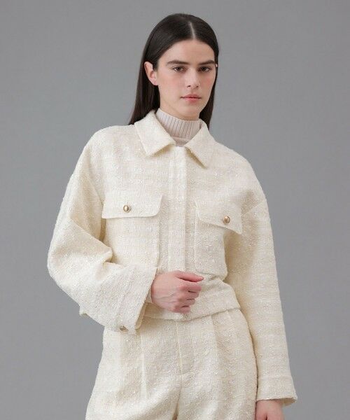 ANAYI / アナイ その他アウター | 【セットアップ対応商品】ヴィシーチェックツイードブルゾン | 詳細3