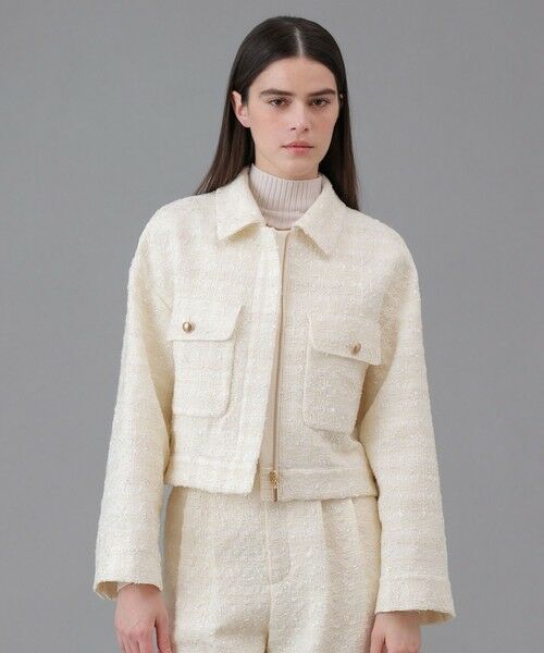 ANAYI / アナイ その他アウター | 【セットアップ対応商品】ヴィシーチェックツイードブルゾン | 詳細1