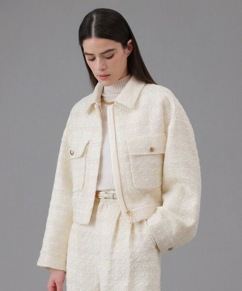 ANAYI / アナイ その他アウター | 【セットアップ対応商品】ヴィシーチェックツイードブルゾン | 詳細2