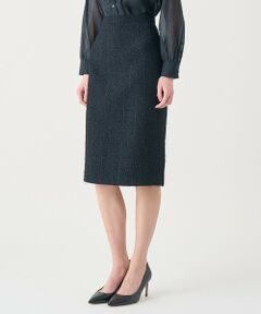 ANAYI / アナイ ミニ・ひざ丈スカート | 【Eternal Line 2026】ミックスツイードタイト スカート