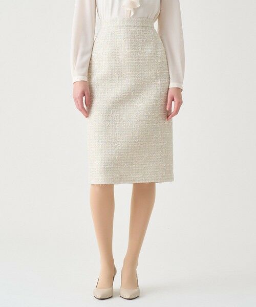 ANAYI / アナイ ミニ・ひざ丈スカート | 【Eternal Line 2026】ミックスツイードタイト スカート | 詳細21