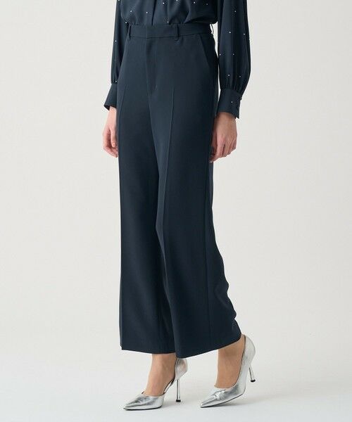 ANAYI / アナイ スラックス・ドレスパンツ | 【Eternal Line 2026】ストレッチクロスイージーワイドパンツ(navy (65))