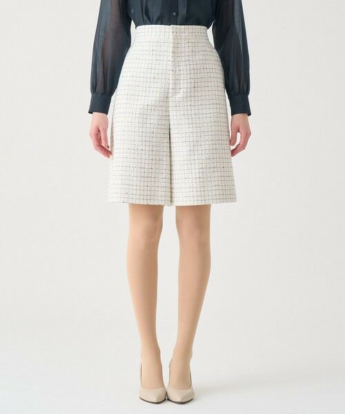 ANAYI / アナイ ショート・ハーフ・半端丈パンツ | 【Eternal Line 2026】プレイドツイードハーフパンツ | 詳細1