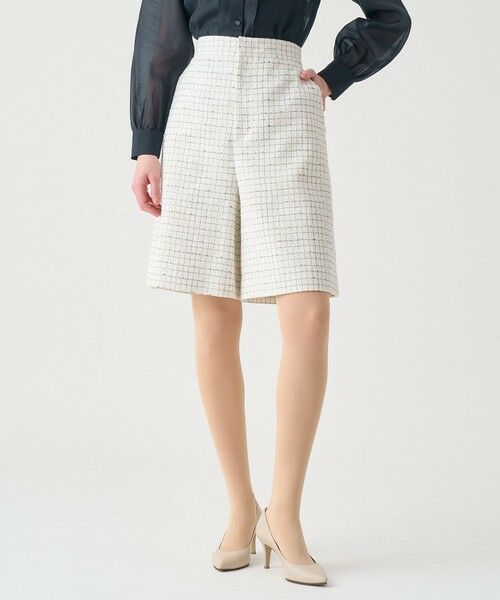 ANAYI / アナイ ショート・ハーフ・半端丈パンツ | 【Eternal Line 2026】プレイドツイードハーフパンツ | 詳細4