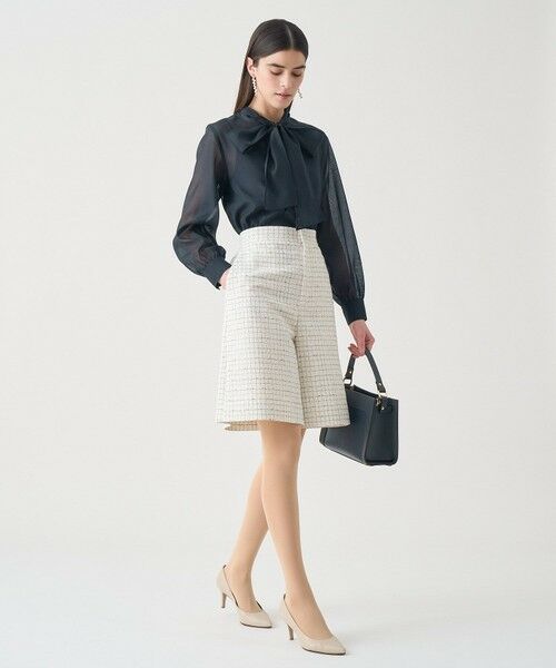 ANAYI / アナイ ショート・ハーフ・半端丈パンツ | 【Eternal Line 2026】プレイドツイードハーフパンツ | 詳細5