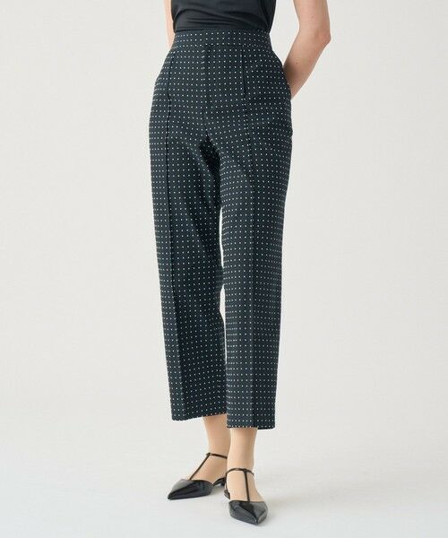 ANAYI / アナイ ショート・ハーフ・半端丈パンツ | 【Eternal Line 2026】ドットジャガードテーパードパンツ(black (95))