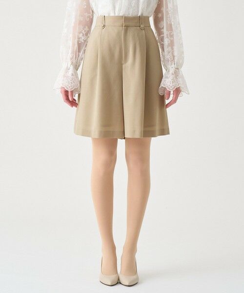 ANAYI / アナイ ショート・ハーフ・半端丈パンツ | 【Eternal Line 2026】ウールジョーゼットキュロットパンツ | 詳細1