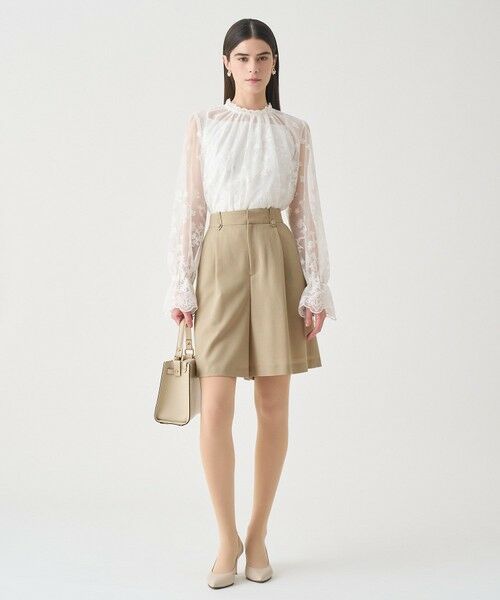 ANAYI / アナイ ショート・ハーフ・半端丈パンツ | 【Eternal Line 2026】ウールジョーゼットキュロットパンツ | 詳細5