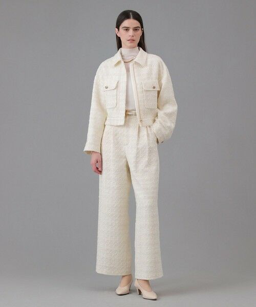 ANAYI / アナイ チノ・ワークパンツ | 【セットアップ対応商品】ヴィシーチェックツイードパンツ | 詳細3