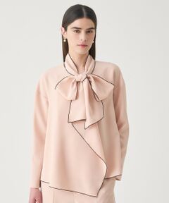 ANAYI / アナイ シャツ・ブラウス | 【Eternal Line 2026】ストレッチクロス配色ボウタイ ブラウス