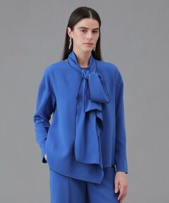 ANAYI / アナイ シャツ・ブラウス | 【Eternal Line 2026】ストレッチクロス配色ボウタイ ブラウス