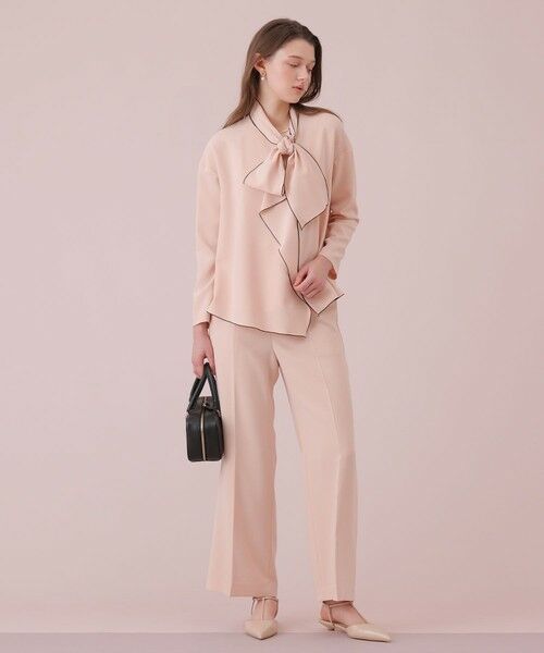 ANAYI / アナイ シャツ・ブラウス | 【Eternal Line 2026】ストレッチクロス配色ボウタイ ブラウス | 詳細11