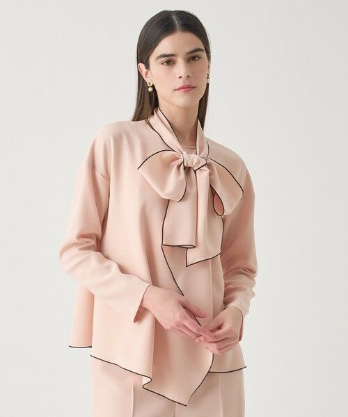 ANAYI / アナイ シャツ・ブラウス | 【Eternal Line 2026】ストレッチクロス配色ボウタイ ブラウス | 詳細4