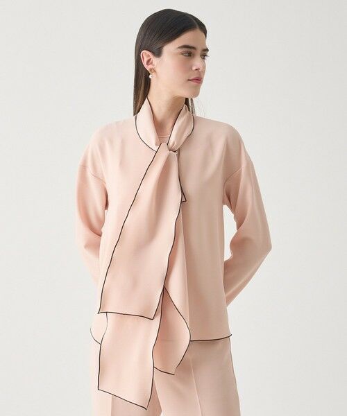 ANAYI / アナイ シャツ・ブラウス | 【Eternal Line 2026】ストレッチクロス配色ボウタイ ブラウス | 詳細5