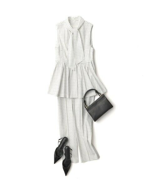 ANAYI / アナイ シャツ・ブラウス | 【Eternal Line 2026】ドットジャガードペプラムジレ ブラウス | 詳細9