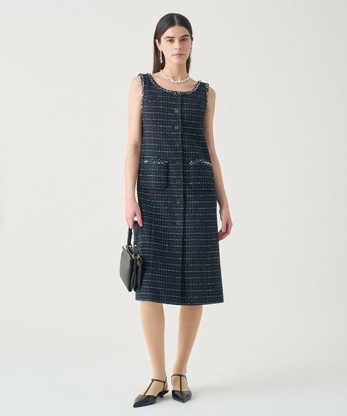 ANAYI / アナイ ロング・マキシ丈ワンピース | 【Eternal Line 2026】プレイドツイードジレ ワンピース | 詳細9