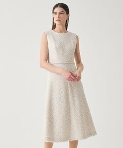 ANAYI / アナイ ミニ丈・ひざ丈ワンピース | 【Eternal Line 2026】ミックスツイードノースリーブ ワンピース