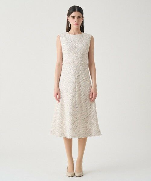 ANAYI / アナイ ミニ丈・ひざ丈ワンピース | 【Eternal Line 2026】ミックスツイードノースリーブ ワンピース | 詳細1