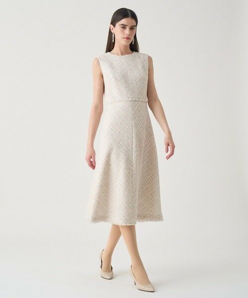 ANAYI / アナイ ミニ丈・ひざ丈ワンピース | 【Eternal Line 2026】ミックスツイードノースリーブ ワンピース | 詳細5