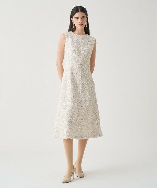 ANAYI / アナイ ミニ丈・ひざ丈ワンピース | 【Eternal Line 2026】ミックスツイードノースリーブ ワンピース | 詳細6