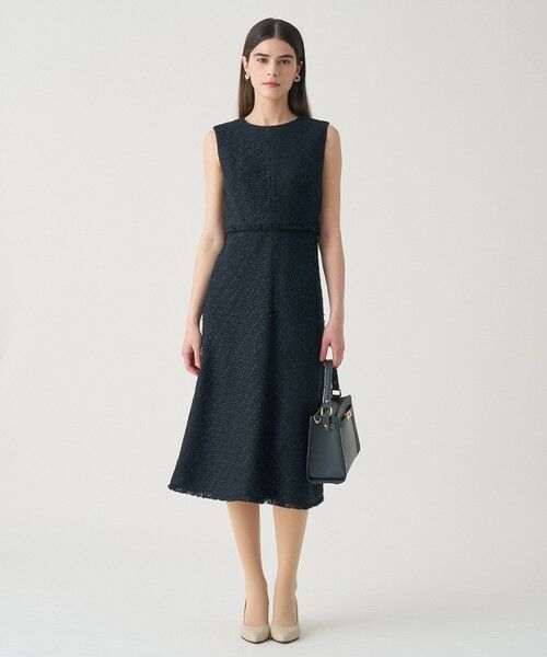 ANAYI / アナイ ミニ丈・ひざ丈ワンピース | 【Eternal Line 2026】ミックスツイードノースリーブ ワンピース | 詳細13