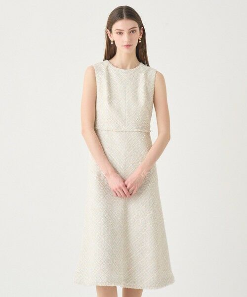 ANAYI / アナイ ミニ丈・ひざ丈ワンピース | 【Eternal Line 2026】ミックスツイードノースリーブ ワンピース | 詳細23