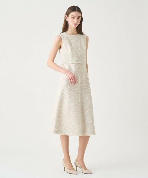ANAYI / アナイ ミニ丈・ひざ丈ワンピース | 【Eternal Line 2026】ミックスツイードノースリーブ ワンピース | 詳細24