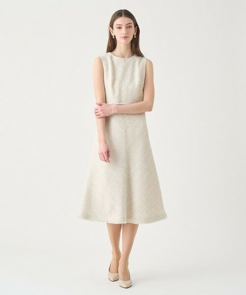 ANAYI / アナイ ミニ丈・ひざ丈ワンピース | 【Eternal Line 2026】ミックスツイードノースリーブ ワンピース | 詳細26