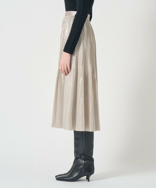ANAYI / アナイ ロング・マキシ丈スカート | セミシャイニーラメプリーツ スカート | 詳細2