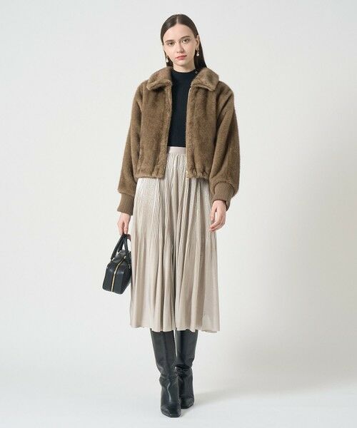 ANAYI / アナイ ロング・マキシ丈スカート | セミシャイニーラメプリーツ スカート | 詳細7