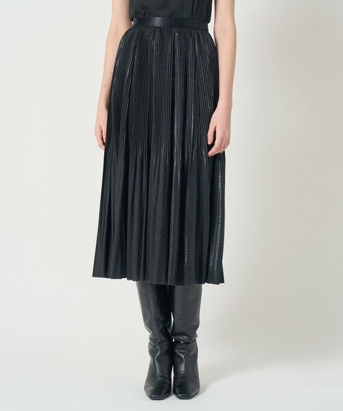 ANAYI / アナイ ロング・マキシ丈スカート | セミシャイニーラメプリーツ スカート | 詳細1