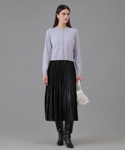 ANAYI / アナイ ロング・マキシ丈スカート | セミシャイニーラメプリーツ スカート | 詳細3