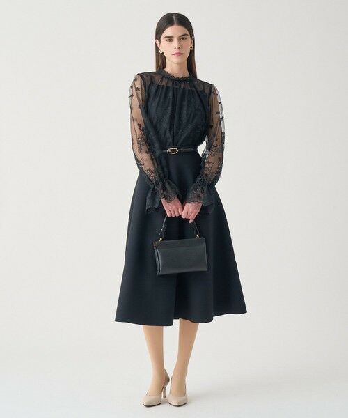 ANAYI / アナイ ミニ・ひざ丈スカート | 【Eternal Line 2026】ハイウエストスムースフレア スカート | 詳細9